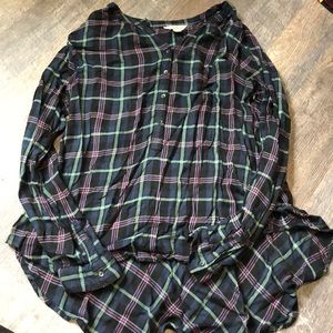 Worn once lucky brand flannel shirt